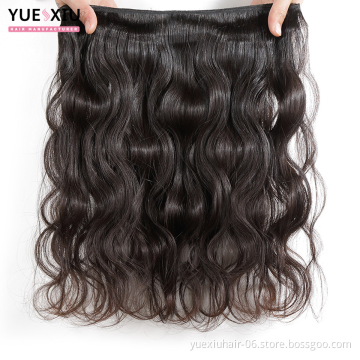 High Quality 12A Water Wave Hair Weft Natural Black Virgin Hair bundles